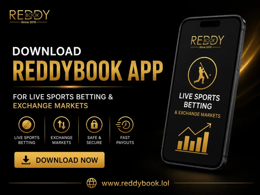 Download Reddybook App for Live Sports Betting & Exchange Markets