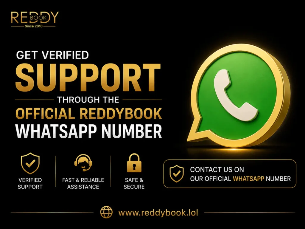 Get Verified Support Through the Official Reddybook WhatsApp Number