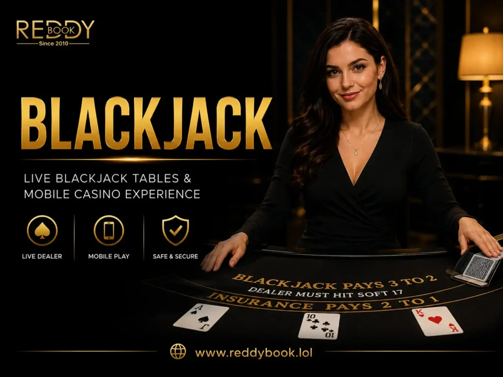 Reddybook Blackjack – Live Blackjack Tables & Mobile Casino Experience
