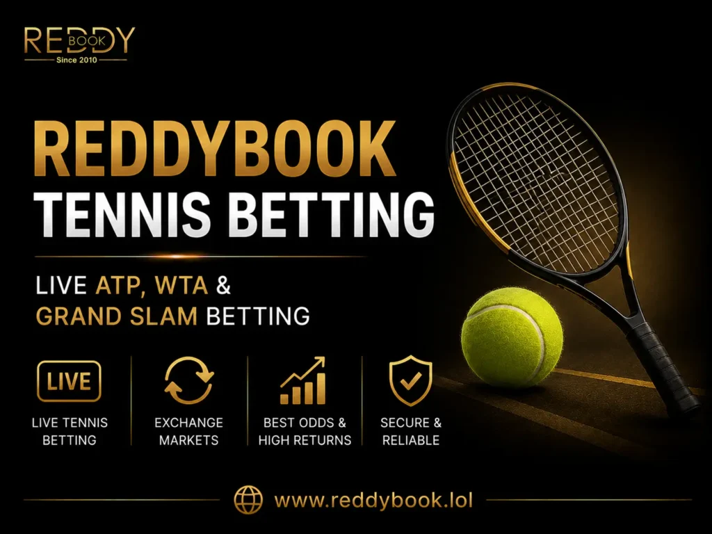 Reddybook Tennis Betting – Live ATP, WTA & Grand Slam Betting